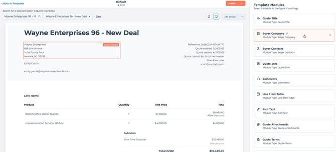 locating buyer company